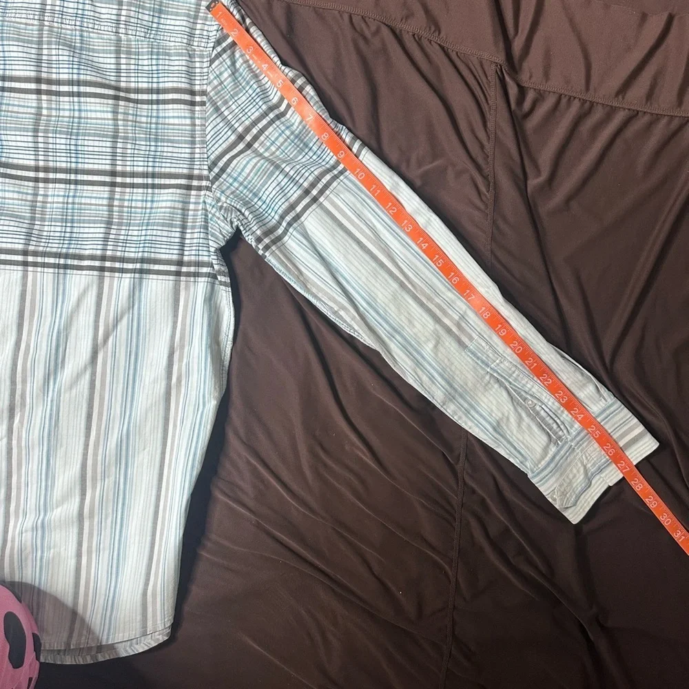 ECKO UNLTD Men's Blue and Brown Plaid Shirt - Picture 8 of 9